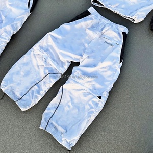 Custom Sweat Suit Manufacturer Nylon <b>Jackets</b> and Nylon <b>Track</b> Pants Jogging Suit Nylon Tracksuit <b>Men</b> Lightweight Windbreaker Set - Product Image 4
