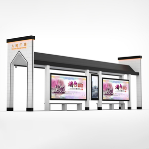 Tùy chỉnh chất lượng cao hiện đại thông minh thép không gỉ quảng cáo trạm xe buýt với LED/LCD kỹ thuật số biển và hộp Đèn - Product Image 4