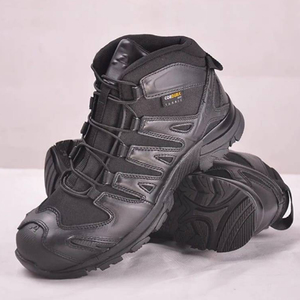 TSB24 <b>Black</b> Leather Ankle Hiking <b>Boots</b> Waterproof All Seasons Outdoor Sports Training Duty <b>Working</b> Footwear Men - Product Image 1