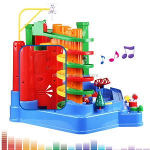 Juego de Juguetes de Trenes de Gran Tamaño, Juguetes Musicales de Dibujos Animados con 3 Vagones - Product Image 2
