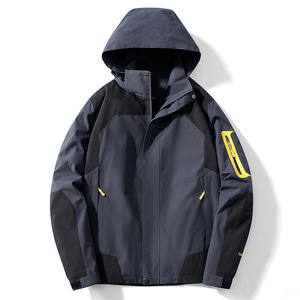 Giacca a vento <span class=keywords><strong>impermeabile</strong></span> da <span class=keywords><strong>uomo</strong></span> in morbido guscio per la primavera autunno sport all'aria aperta quattro stagioni con zipper da pesca - Product Image 4