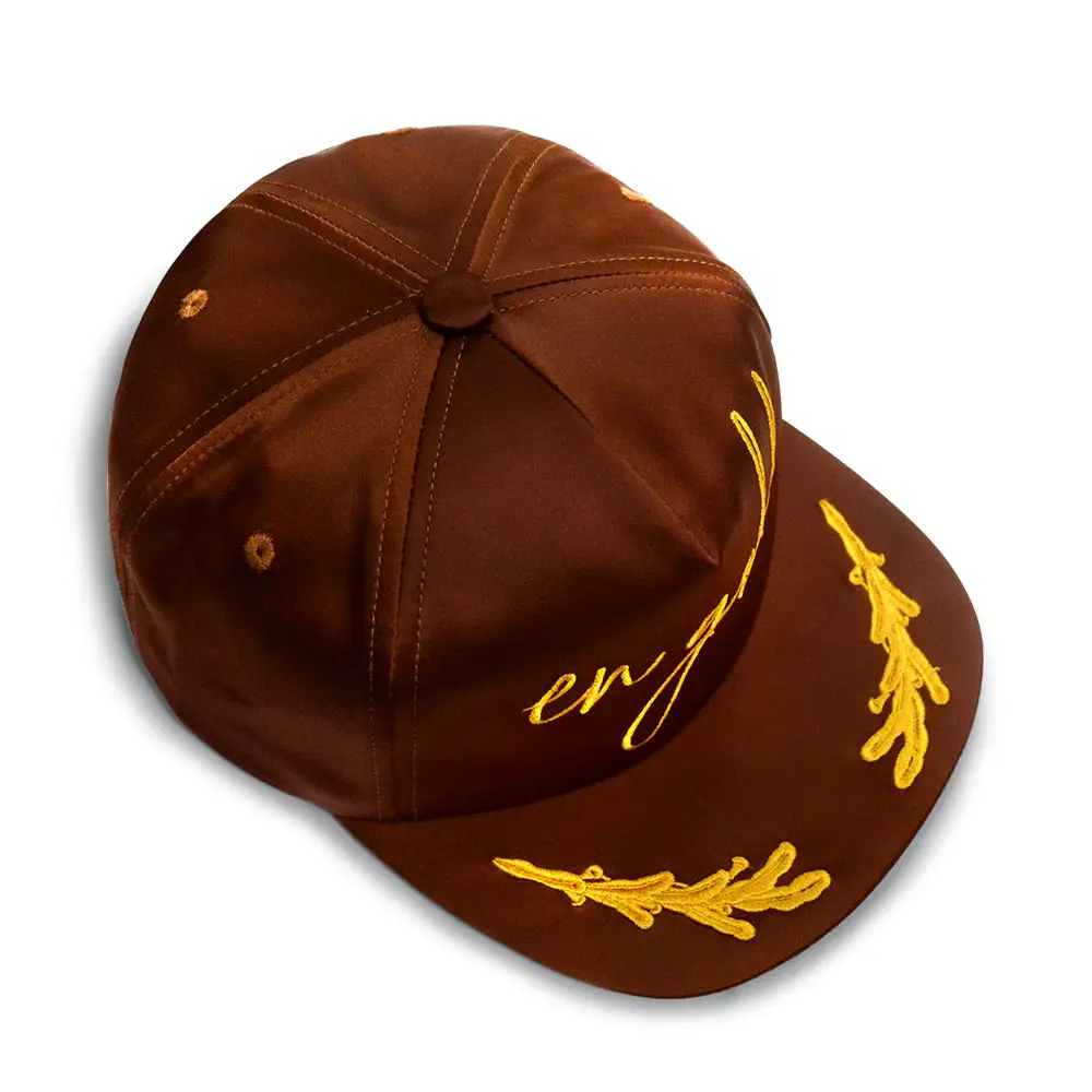 Fashion Smooth Silk Fabric Snapback Flat Brim Hats Smooth Fabric 5 Panels Baseball Silk Hat With Custom Logo