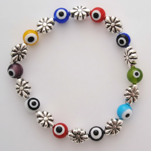 Fashion <b>Beaded</b> for <b>Bracelet</b> with Evil Eyes Design Handmade Glass Evil Eyes Accessory - Product Image 2