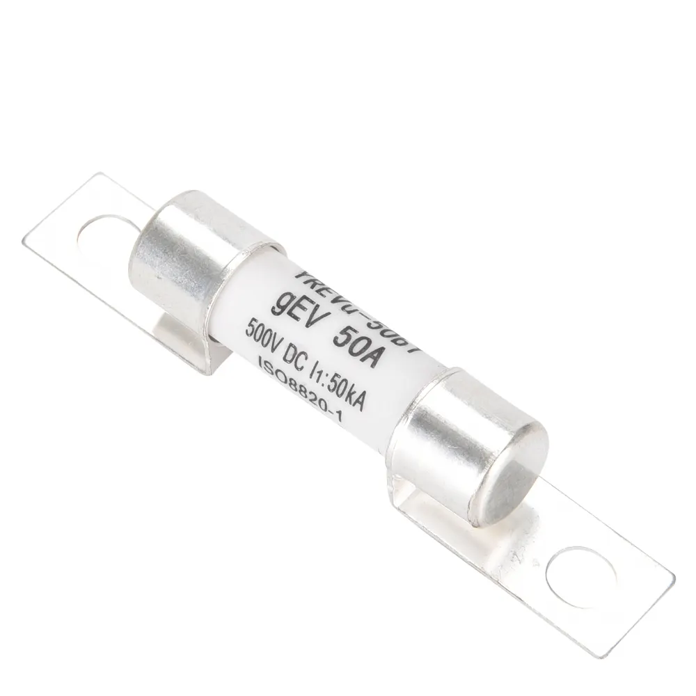 Yinrong 500V 10A 15A 20A 25A 30A 35A 40A 45A 50A DC car fuse fast Auto Fuse for electric vehicles EV fuse  aR