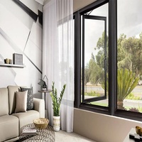 Ventanas Abatibles y Oscilobatientes de Aluminio con Doble Acristalamiento, Resistentes a Huracanes, Personalizadas y Aprobadas por CSA, Marca ZEYI