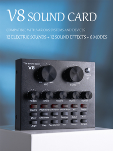 Professional Studio Audio Interface <strong>Recording</strong> External Live <strong>Sound</strong> <strong>Card</strong> V8 for <strong>Condenser</strong> <strong>Microphone</strong> - Product Image 3
