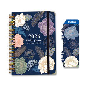 Agenda Semanal A5, Cuaderno Espiral, Tapa Dura, Papel Grueso Sin Manchas, 192 Páginas con Bolsillo para Mujeres, Niñas, Escuela, Universidad, Oficina - Product Image 6