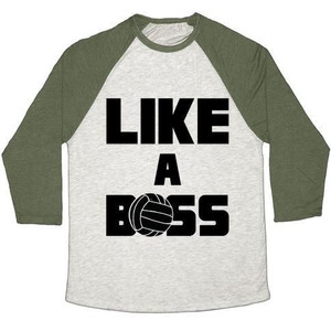 Camiseta de béisbol unisex Tri-Blend de Like a Boss - Product Image 2