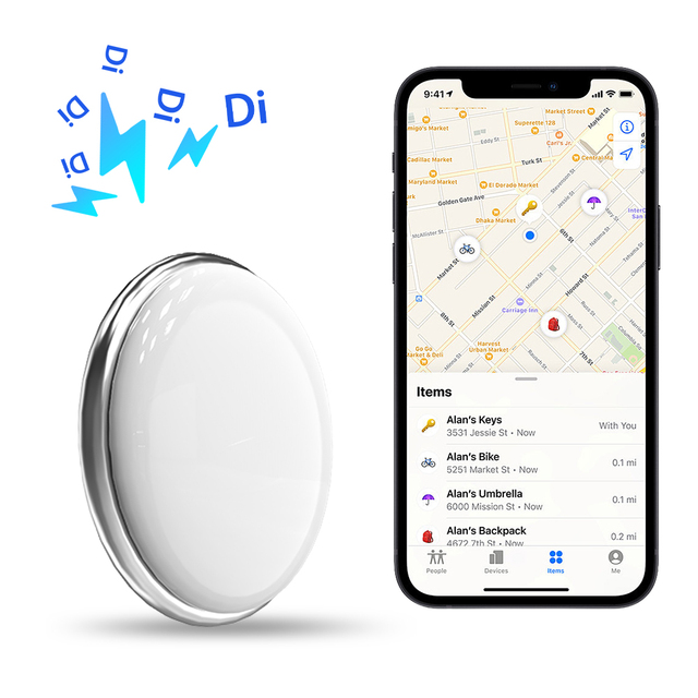Customize Logo Smart Anti Loss GPS Tracker Universal for All Phones Locator Bluetooth Finders for Dog Pet Cat Luggage