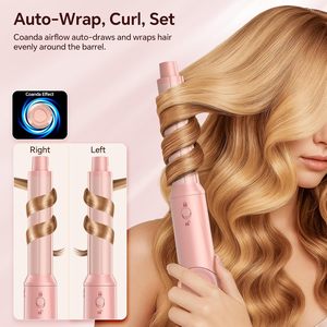 Multi Styler Hair Dryer With 5 In 1 Attachments Pink Dual Channel Airflow Fast Heating Negative Ion Constant Temperature - Product Image 3