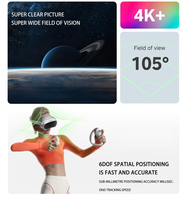 Vente CHAUDE VR Casques PICO 4 Tout-En-Un vr/ar/mr équipement 8GB + 256GB 4K 72Hz/90Hz 6Dof 105 FOV Spatial PICO 4 lunettes VR
