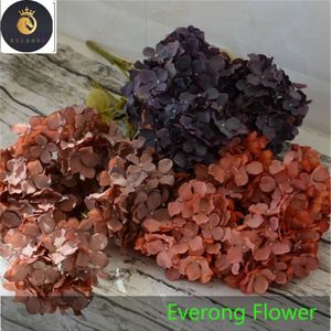 All'ingrosso 6 teste di nozze artificiali grandi fiori viola fiori decorativi fiori fiori viola bordeaux fiori viola scuro - Product Image 1