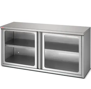 Industrial Wall Mounted Storage Cabinet com portas deslizantes Cozinha Modular Wall Hanging Armário para Restaurante Fábrica