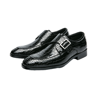 Zapatos de Negocios y Ocio Británicos 2026 de PU para Hombre, Cómodos para Primavera e Invierno, Zapatos de Oficina con Aumento de Altura, Sin Cordones, Punta Redonda, para Boda - Product Image 1
