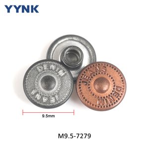 ファストファッションピック9.5MMカスタムロゴラウンドメタル真鍮ポケットリベットスタッド用ジーンズパンツレザークラフトバッグ靴ハンドバッグ - Product Image 4