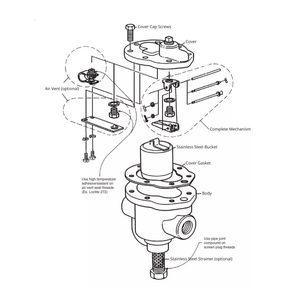 Trampa de Vapor de Cubeta Invertida Spirax Sarco 62762 B2, Spirax Sarco 62755 62756 62757 62783 para Estaciones de Goteo Principal de Vapor - Product Image 2
