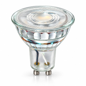 หลอดไฟ LED GU10 5W ตัวหลอดแก้ว แหล่งกำเนิดแสง SMD ปรับความสว่างได้ สำหรับไฟส่องเฉพาะจุดในบ้าน ร้านค้า และแสงสว่างภายในอาคาร - Product Image 1