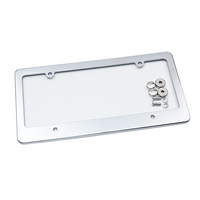 Vente en gros de cadre de plaque d'immatriculation vierge en plastique personnalisé sublimation Chap prix support de plaque d'immatriculation pour la taille standard américaine Accord A4