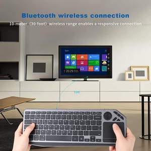 2.4G Wireless <b>TV</b> Keyboard with Touchpad Ultra Slim Bluetooth Portable Rechargeable Keyboard for Smart <b>TV</b> IOS S - Product Image 2