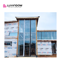 Luvindow perumahan Carolina Selatan proyek aluminium kaca tirai panel dinding eksterior tirai kaca dinding