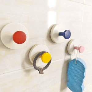Suction cup entryway hooks, household heavy-duty hooks, no <b>drilling</b> required, for storing keys, bags, hats, and other items at - Product Image 1