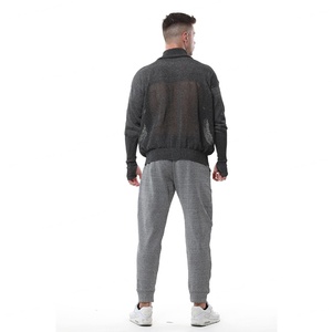 Suéter de Seguridad Gris Anticorte, Corte Regular, Ropa de Trabajo con Protección para Cuello y Manos - Product Image 3