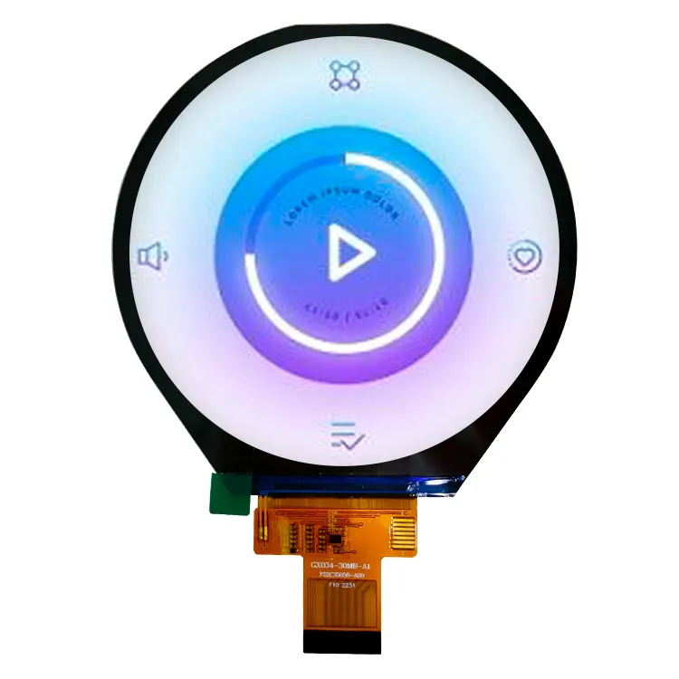 Wholesale High Quality 3.4 Inch Rgb Tft Lcd Module 800X800 Resolution Wire Resistive Touch Screen circular lcd