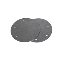 Disque à bride découpé au laser sur mesure en acier Q235, calage à bride circulaire perforé, plaque de base pour ventilateur de tuyauterie, traitement personnalisé