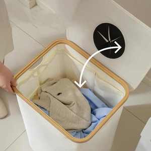 Giỏ đựng đồ gấp gọn hiện đại hình chữ nhật 100L dung tích lớn bằng vải Oxford có nắp - Product Image 4