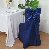 Wholesale Hot Selling Chair Covers Silk Satin Chair Cover Seat for Weddings Hotel Banquet Outdoor Party Home Decor