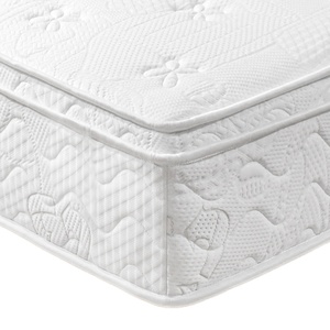 Colchón de lujo híbrido con parte superior de almohada europea de 10/12 pulgadas, bobinas envueltas individualmente con tres zonas - Product Image 1