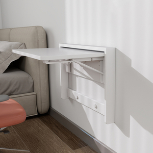 Bureau d'ordinateur portable pliable mural <span class=keywords><strong>en</strong></span> MDF, support réglable, bureau d'apprentissage suspendu écologique, étagère pour la maison, petit - Product Image 3