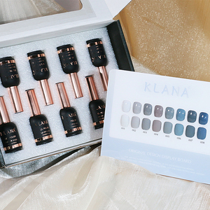 KLANA – ensemble de vernis à ongles en Gel, 8 couleurs, gris bleu, semi-permanent, à retirer par trempage, Kit de vernis à ongles en Gel UV LED pour Salon de manucure à domicile - Product Image 2