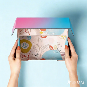 Caja de Regalo de Cartón Corrugado Personalizable con Muestra Gratuita ECO, Impresa con Serigrafía para Ropa y Empaque de Tienda - Product Image 2