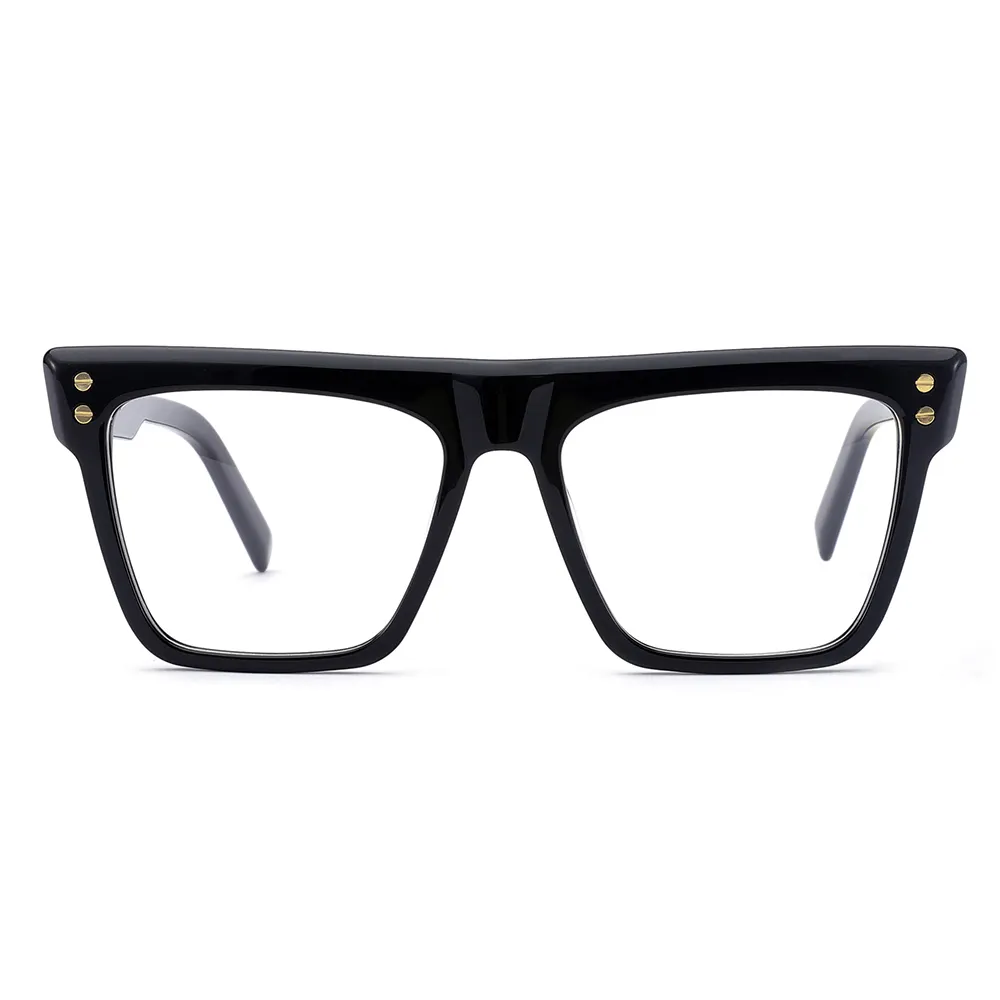Fashion Square Oversized Mazzucchelli Thick Double Bridge Acetate Eyewear Acetate Optical Glasses Frames For Women