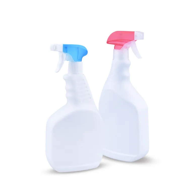 Ücretsiz örnek profesyonel üretim toptan 700ml 1000ml tetik sprey şişe plastik HDPE şişe tetik