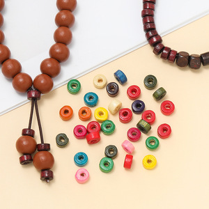 Colorful Cylindrical Wooden <b>Beads</b> 6mm Spacer <b>Beads</b> For DIY Jewelry Making Accessories Macaron Colored Loose <b>Beads</b> <b>Set</b> - Product Image 3