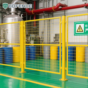 Clôture de sécurité pour atelier, personnalisable, <span class=keywords><strong>détachable</strong></span>, soudure sans soudure, galvanisée, revêtement en poudre, barrières de sécurité - Product Image 5