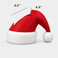 Distributeur de savon en forme de chapeau de Noël, couvercle décoratif, ornement de bureau, cadeau festif de Noël pour la décoration de la maison, de la salle de bain ou de la table