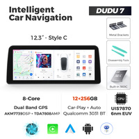 NaviFly DUDUAUTO 12,3 pulgadas más nuevo Android 2K pantalla navegación de coche para unidad principal Universal estéreo con juego de coche Android auto
