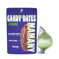 Sachet Doypack Personnalisé Mat Refermable avec Fermeture Éclair pour Dattes Séchées Véganes Sans Sucre Ajouté Collation Saine