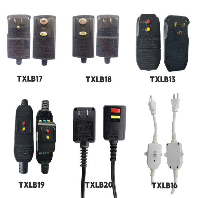 For Certified Portable RCD Safety Switch Plug IP54 Level Leakage Protector 10A/16A Rated Current for Industrial Power Tools