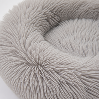 YAOYUE Nid rond en peluche longue pour animaux de compagnie, lit pour chien et chat, coussin doux, chaud et confortable, 40-100 cm