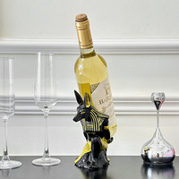 Anubis High-End Resin Wein regal für Zuhause für Wohnzimmer Eingang Esszimmer oder TV-Schrank Dekoration