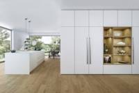 Dapur Modular Gaya Eropa Minimalis dengan Permukaan Granit Anti-Kotor dan Anti-Penuaan dari Baja Tahan Karat untuk Penggunaan di Apartemen.