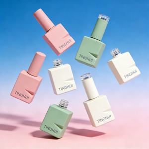 ขวดน้ำยาทาเล็บแบบเติมได้ ขนาด 10 มล. พร้อมโลโก้สั่งทำพิเศษ สีมาการอง ขวดแก้วทรงเหลี่ยม สำหรับความงาม - Product Image 2