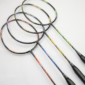 Raquettes <span class=keywords><strong>de</strong></span> <span class=keywords><strong>badminton</strong></span> <span class=keywords><strong>haut</strong></span> <span class=keywords><strong>de</strong></span> <span class=keywords><strong>gamme</strong></span> légères <span class=keywords><strong>de</strong></span> 80 g, personnalisées avec logo/design OEM, haute qualité, tissage 1K + graphite nano M40 - Product Image 1