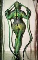 Meilleures ventes : Combinaison une pièce pour femme, costume de scène de cosplay extraterrestre à tentacules volants, thème Halloween Horreur, tenue de performance
