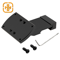 FOCUHUNTER R & R Red Dot Sight Adaptateur 21mm 35 Degrés Offset Optique Red Dot Base Plate R & R Spécifications Adaptateur Accessoires