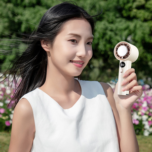 Mini ventilador portátil 2025 con pantalla Digital avanzada y ventilador pequeño de mano recargable táctil, práctico ventilador de refrigeración - Product Image 2